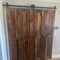 Custom built barn doors