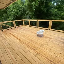 Deck build with cable railing in Springfield TN
